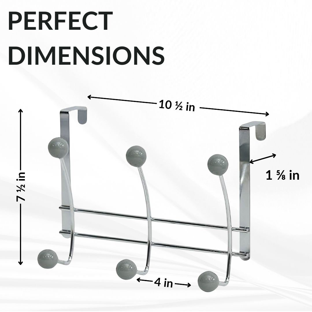 6-Hook Over-the-Door Hook Rack 9604180
